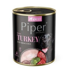 NEW PIPER s krůtou a brokolicí, konzerva pro psy