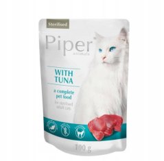 PIPER CAT kapsička pro sterilizované kočky, s tuňákem 100g