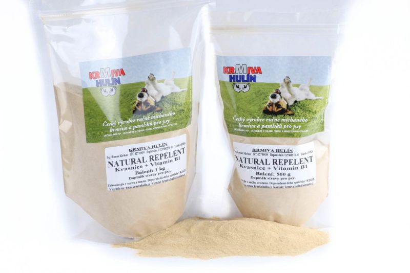 NATURAL REPELENT - Pivovarské kvasnice + Vitamin B1 - pro psy