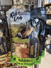 KIDDOG SUPER PREMIUM 100% kuřecí prsa na králičím uchu 150 g