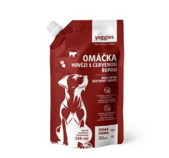 Yoggies hovězí omáčka s červenou řepou 150ml
