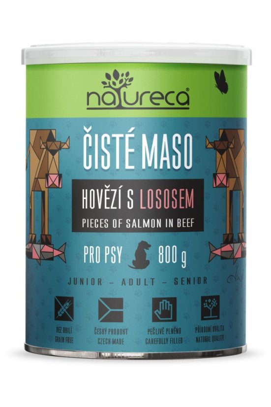 Hovězí s lososem 800g Hovězí s lososem 800g