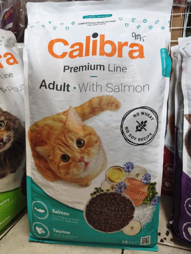 Calibra Premium Line Cat Adult Salmon 10 kg