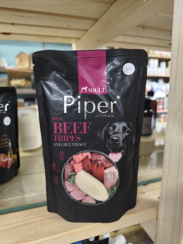 Piper masová kapsička pro psy hovězí žaludky s červenou řepou