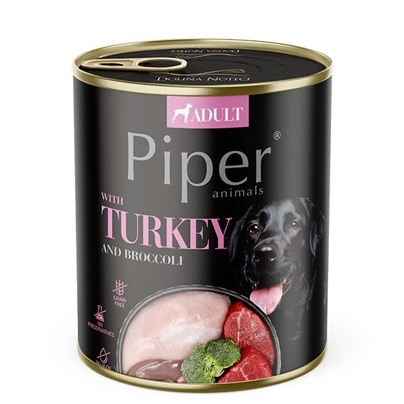 NEW PIPER s krůtou a brokolicí, konzerva pro psy - 1ks: 800g, Záruční doba: 24 měsíců