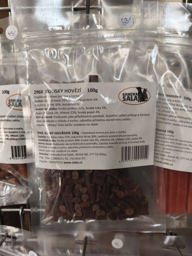 Kousky hovězí 100g