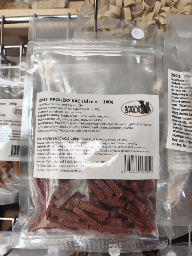 Proužek kachní mini 100g