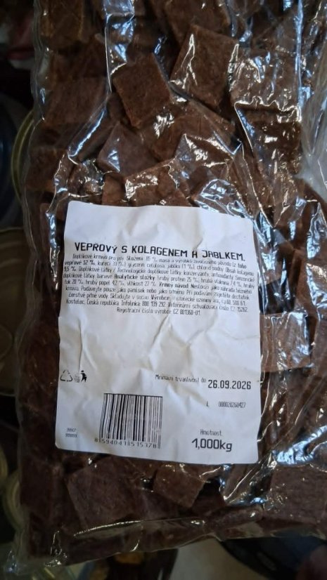 Sušené vepřové s kolagenem a jablkem 1kg