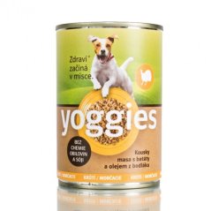 Yoggies krůtí konzerva pro psy s batáty a bodlákovým olejem 800g