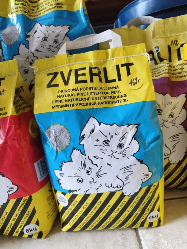Zverlit modrý jemná podestýlka 6 kg