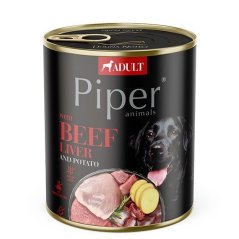PIPER s hovězími játry a bramborami, konzerva pro psy