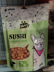 Mr Bandit SUSHI s králíkem a rybou 500g