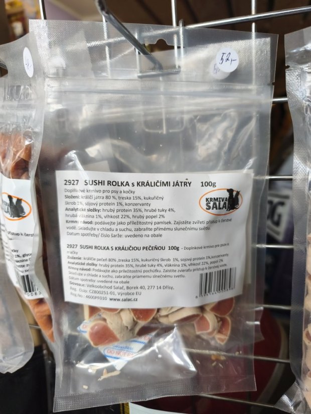 Rolka sushi králičí játra