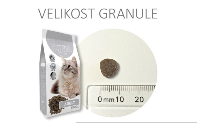 Delikan Supra Cat Adult - 1ks: 1,5Kg, Záruční doba: 24 měsíců