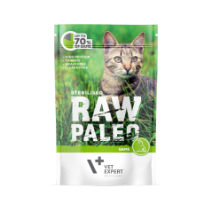 Masová kapsička Raw Paleo  Sterilised Cat -  Zvěřina 100g