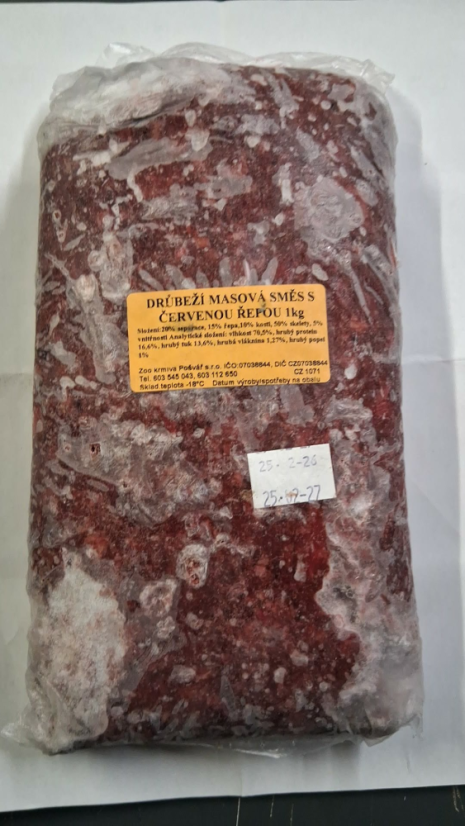 DRŮBEŽÍ směs s červenou řepou 1kg