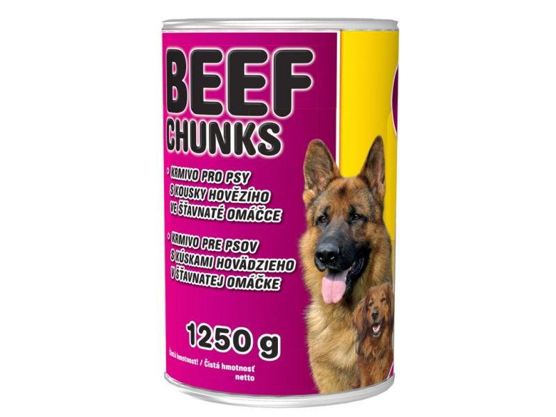 Delikan Konzerva BEEF CHUNKS 1250g