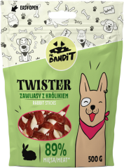 Mr.Bandit TWISTER Králičí proužky 500g